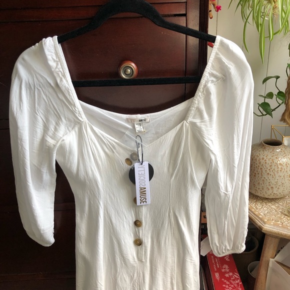 AMUSE SOCIETY Liliana romper in white - Picture 4 of 5